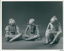 1987 Ceramic Sculptures Museums Mexican Art Statues 8X10 Historic Vintage Photo