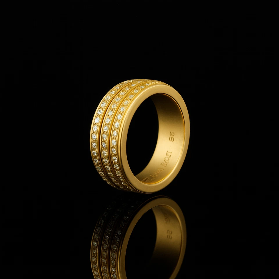 PIAGET POSSESSION DREHRING 3 Reihen 1,5 ct Diamanten VVS NEU Zertifikat Etui - Bild 3 von 4