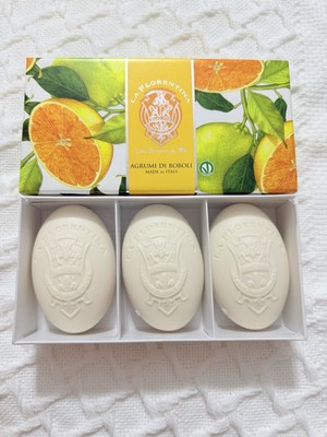 La Florentina Set of 3X5.3oz Hand Soaps Argumi Di Boboli Citrus-NEW! Giftbox