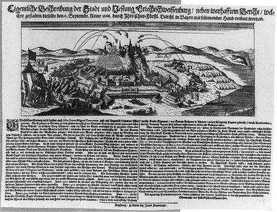 Photo:Belgrade Siege 1688 Birds-Eye View Danube Sava Cannons Generals Tent