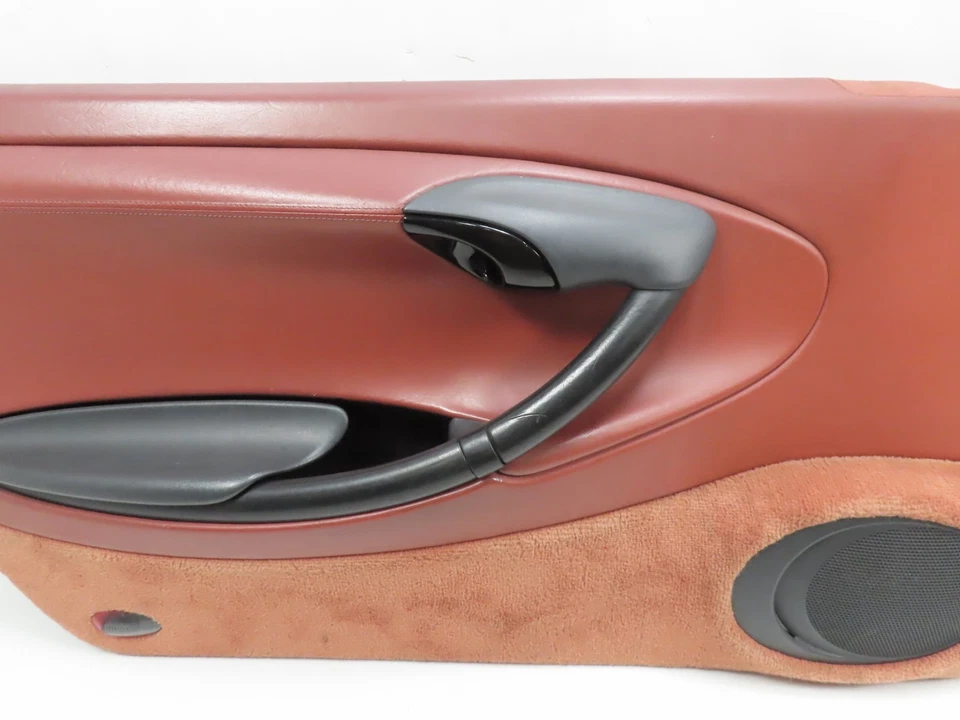 Panel de puerta Porsche Boxster 986 #1315 97, cuero rojo, izquierdo Foto 3 de 4