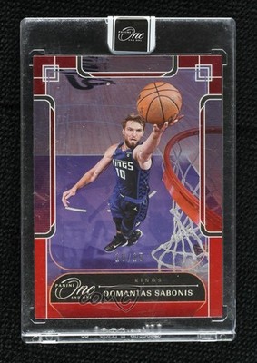 2023-24 Panini One and One Red 10/15 Domantas Sabonis #23 1u1f