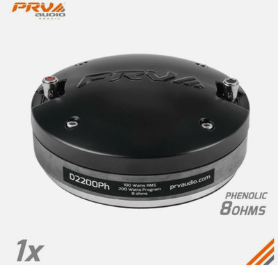 PRV Audio D2200Ph 1x Pro Audio Phenolic Compression Driver 200 Watts