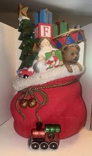Home Accents Christmas Santa’s Toy Sack Lighted Blow Mold Decor 2022 Rare
