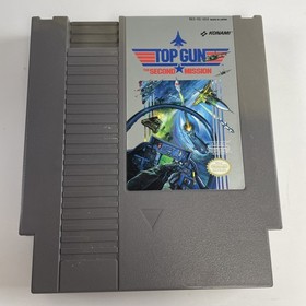 Top Gun: The Second Mission NES - juego, manual y funda - limpiado y probado