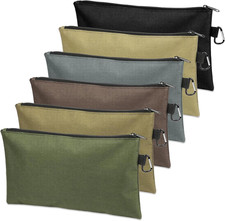 6 Pack Tool Bag Zipper Pouch, Premium Tool Pouch, Utility Storage Organizer To