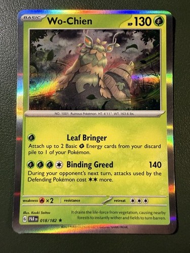 Pokemon TCG Wo-Chien 18/182 Paradox Rift SV4 Holo NM