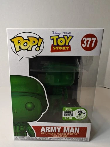 Funko Pop! Toy Story Army Man #377 2018 ECCC Official Con Sticker VAULTED
