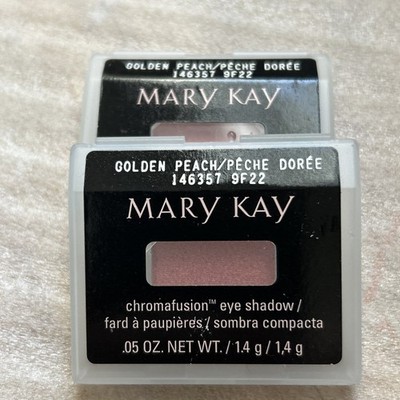 2 X Mary Kay Chromafusion Eye Shadow Golden Peach 146357 With Applicators