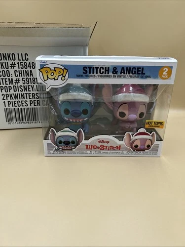 Funko POP! Disneys Lilo & Stitch - Stitch & Angel Christmas 2 Pack- HT Exclusive