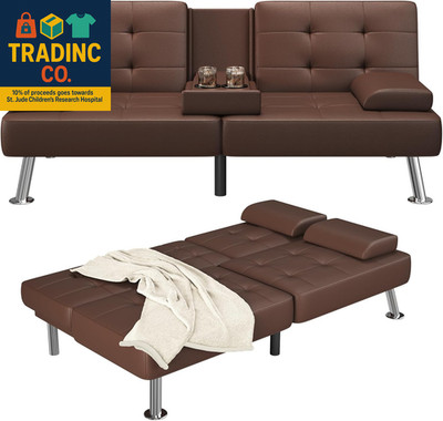 Futon Sofa Bed Adjustable Futon Couch Sleeper Sofa Bed for Living Room, Business
