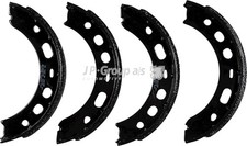 Bremsbackensatz Feststellbremse B+K JP GROUP 1663900213 für 911 964 928 944 996