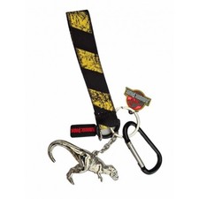 Jurassic Park T-rex Keyring with Carabiner Clip  and Wrist Fob - Smiggle  NEW