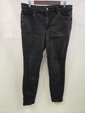 Terra  Sky Jeans Womens 16W Black Wash Skinny Plus Size Stretch Denim Pants