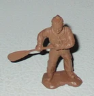 Marx 1950s 60MM Brown Boy Scout Paddling with Intact Oar