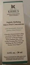 Kiehl's Nightly Refining Micro-Peel Concentrate 1 oz / 30 ml New in Box 