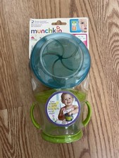 Munchkin Snack Catcher Snacker Dispensers, Blue and Green-BNIP