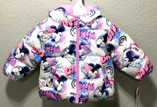 Disney Jumping Beans Minnie Mouse Girls Heavyweight Hooded Puffer Jacket 12 Mo
