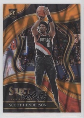 2023 Panini Select Courtside Orange Tectonic Prizm Scoot Henderson Rookie RC e9p