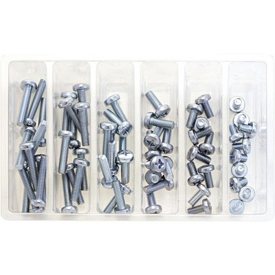 Bolt MC Hardware M6 Pan Head Screw Assortment Motorcycle ATV/UTV Street SV-M6PAN