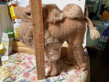 Steiff Vtg. Cosy Camel 4890/28 color tan C. 1950  s Steiff button  Yellow tag.