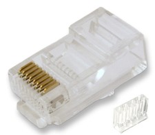 RJ45 Modular Plugs for CAT6 Solid Wire with L...