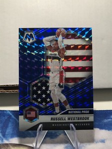 2020-21 Panini Mosaic National Pride Blue Prizm /99 Russell Westbrook #253