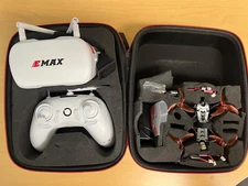 EMAX Tinyhawk II Freestyle FPV RC Drone RTF FPV Goggles with 6 batteries
