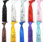 Tie sequins party carnival Mardi Gras sequin tie glitter v. colors