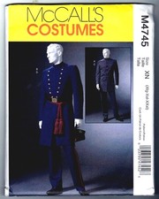 McCalls M4745 Civil War Men's Costume Pattern Uncut / Vintage 2004 Xlg to XXxl