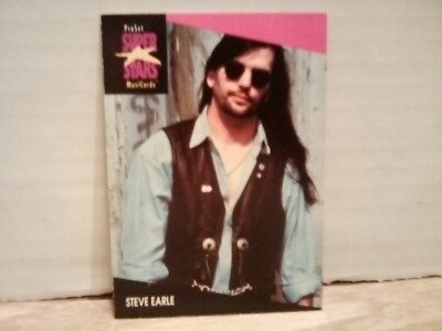 ProSet 1991 SuperStars MusiCards STEVE EARLE Card #167 EX.