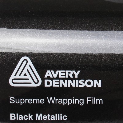 (28,9 /m²) Avery Supreme Wrapping Film Glossy Black Metallic Auto Folie Glanz