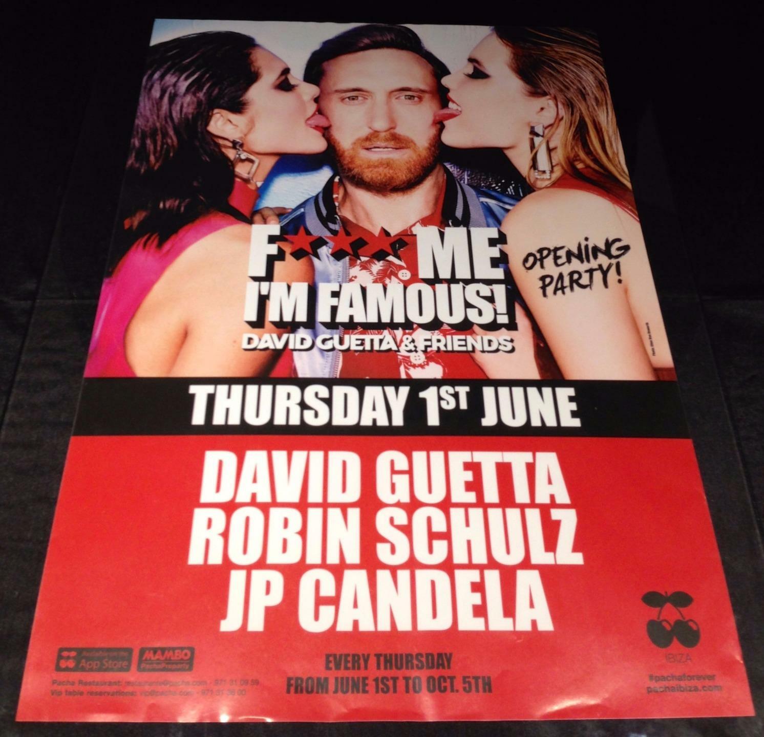 F*** Me I'm Famous Pacha Ibiza 2017 Poster Pacha Club Ibiza