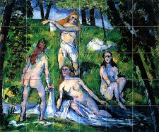 Art Mural Ceramic Backsplash Bath Tile Cezanne 374