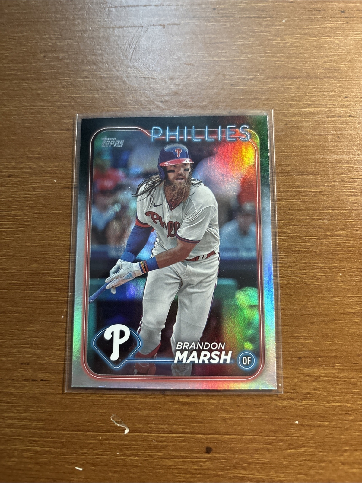 2024 Topps Brandon Marsh #71 Rainbow Foil Philadelphia Phillies