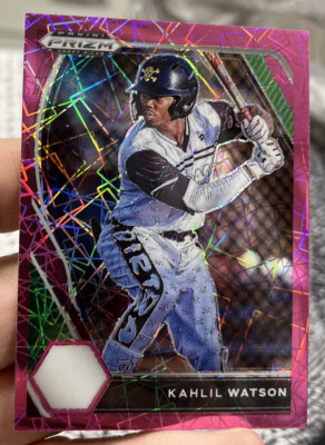 2021 Panini Prizm Draft picks Pink velocity Kahlil Watson #PDP16 PWE Insert
