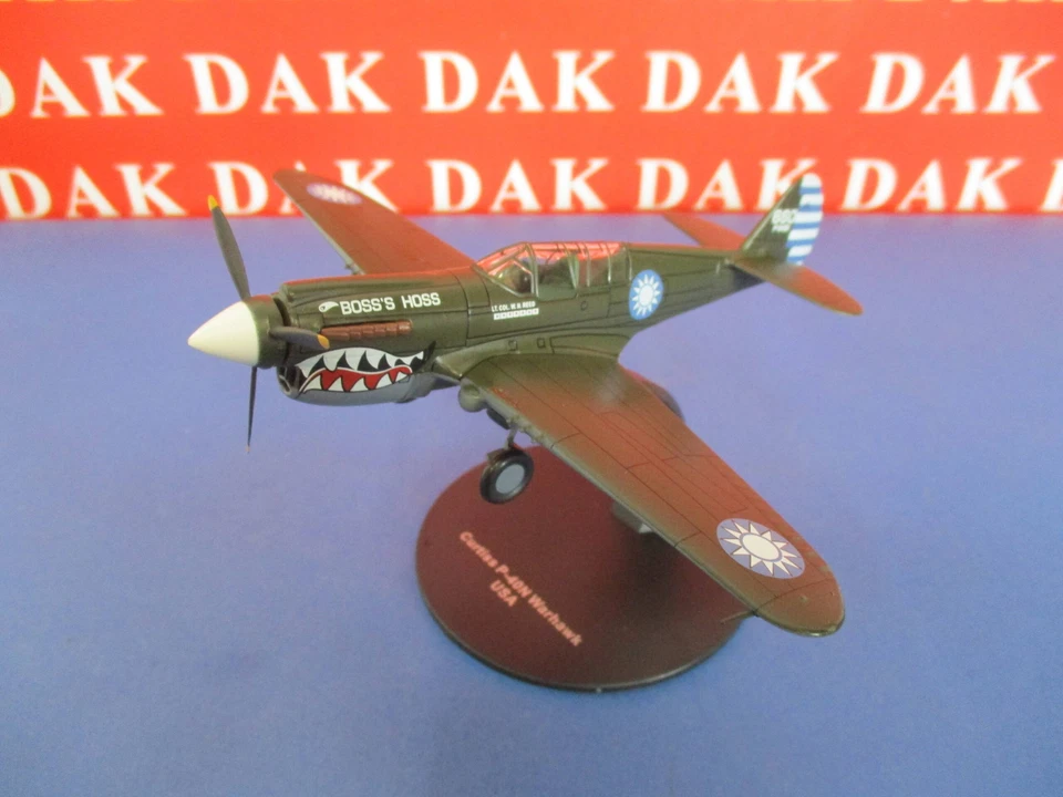 Die cast 1/72 Modellino Aereo Aircraft Curtiss P-40N Warhawk The Flying Tigers - Immagine 2 di 4