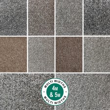 QUALITY CARPET - STAIN RESISTANT - £8.99 PER SQ MTR - 4M & 5M WIDE -  10 COLOURS