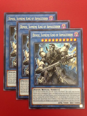 Yugioh Ritual 24 Card Deck Core Set Demise Supreme King of Armageddon Ruin  Queen | eBay