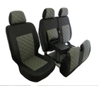 Seat Cover 2+1 for  MERCEDES SPRINTER VW CRAFTER 2006-2018 RHD GREY LEATHER