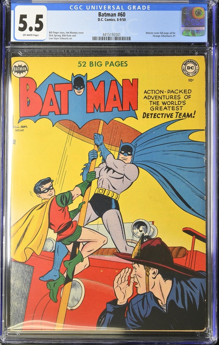 Batman #60 - DC Comics 1950 - CGC 5.5 - Bill Finger story, Jim