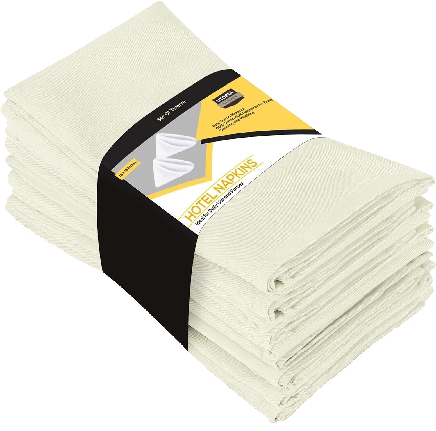 Cotton Blend Solid Pattern Napkins