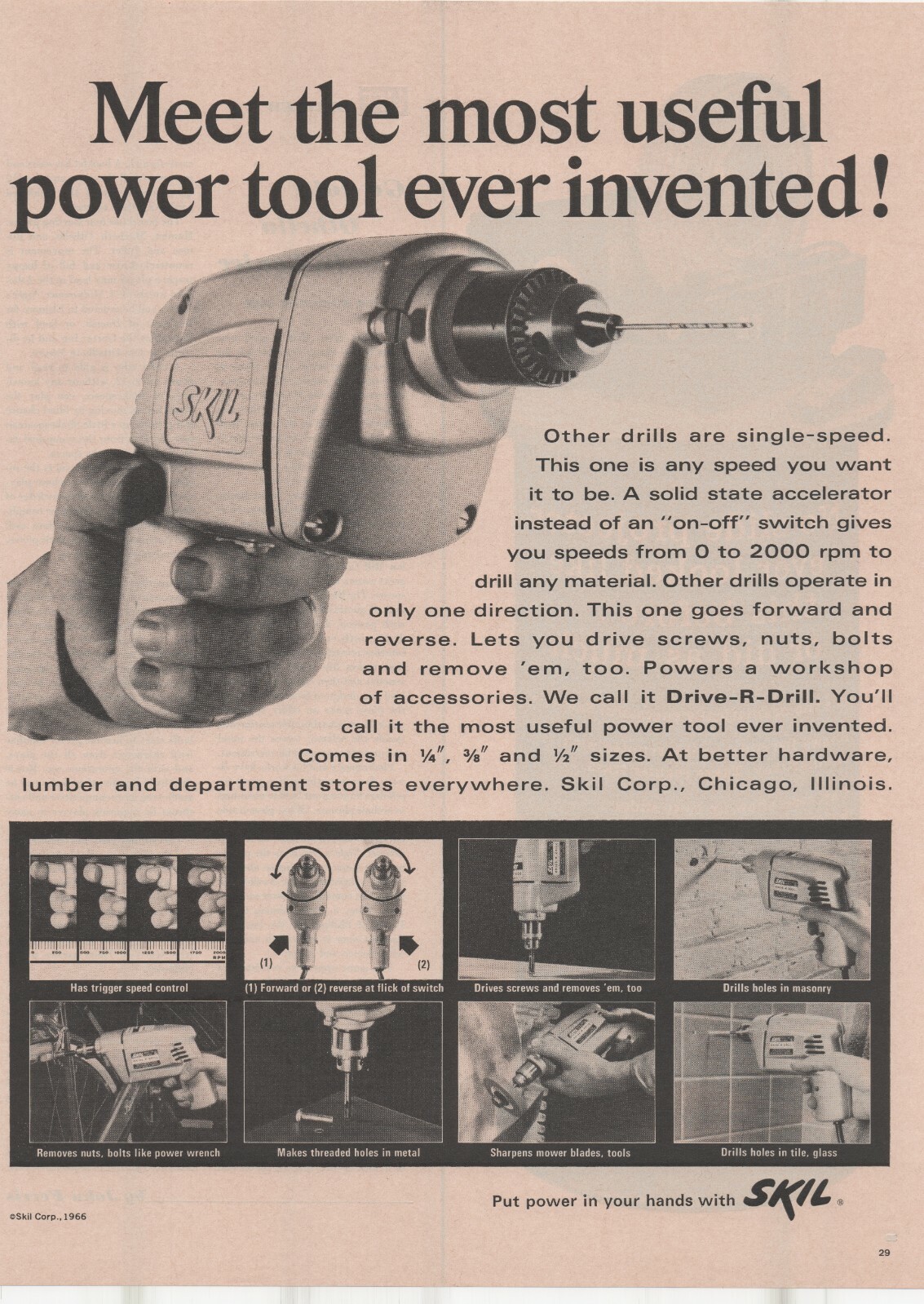 1966 SKIL Most Useful Power Tool Ever 