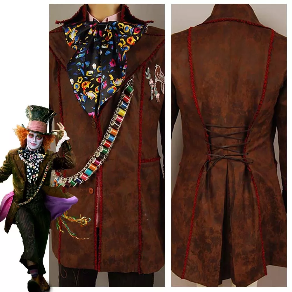 Alice in Wonderland Movie Cosplay Hand Crafted Leather Mad 