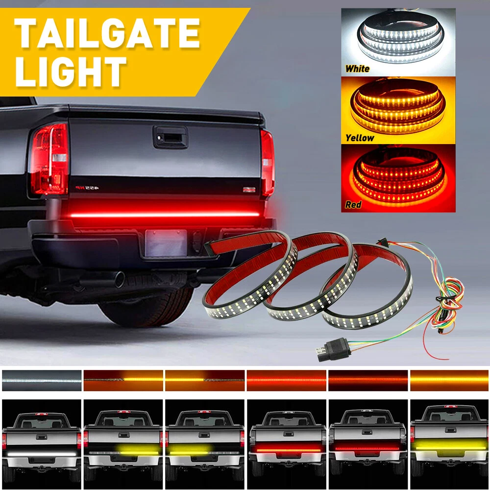 Sequential LED Light Bar with Flashing Brake Alert