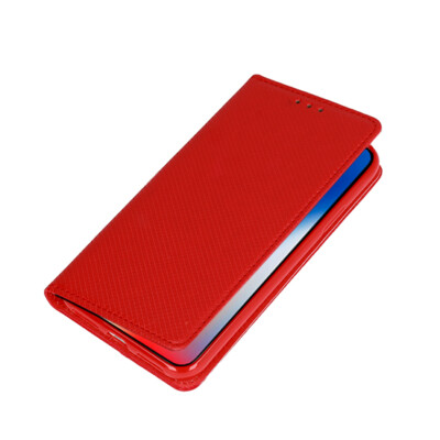 Huawei P Smart in rot oder schwarz Hülle Handy Tasche Schutz BookCase Flipcase