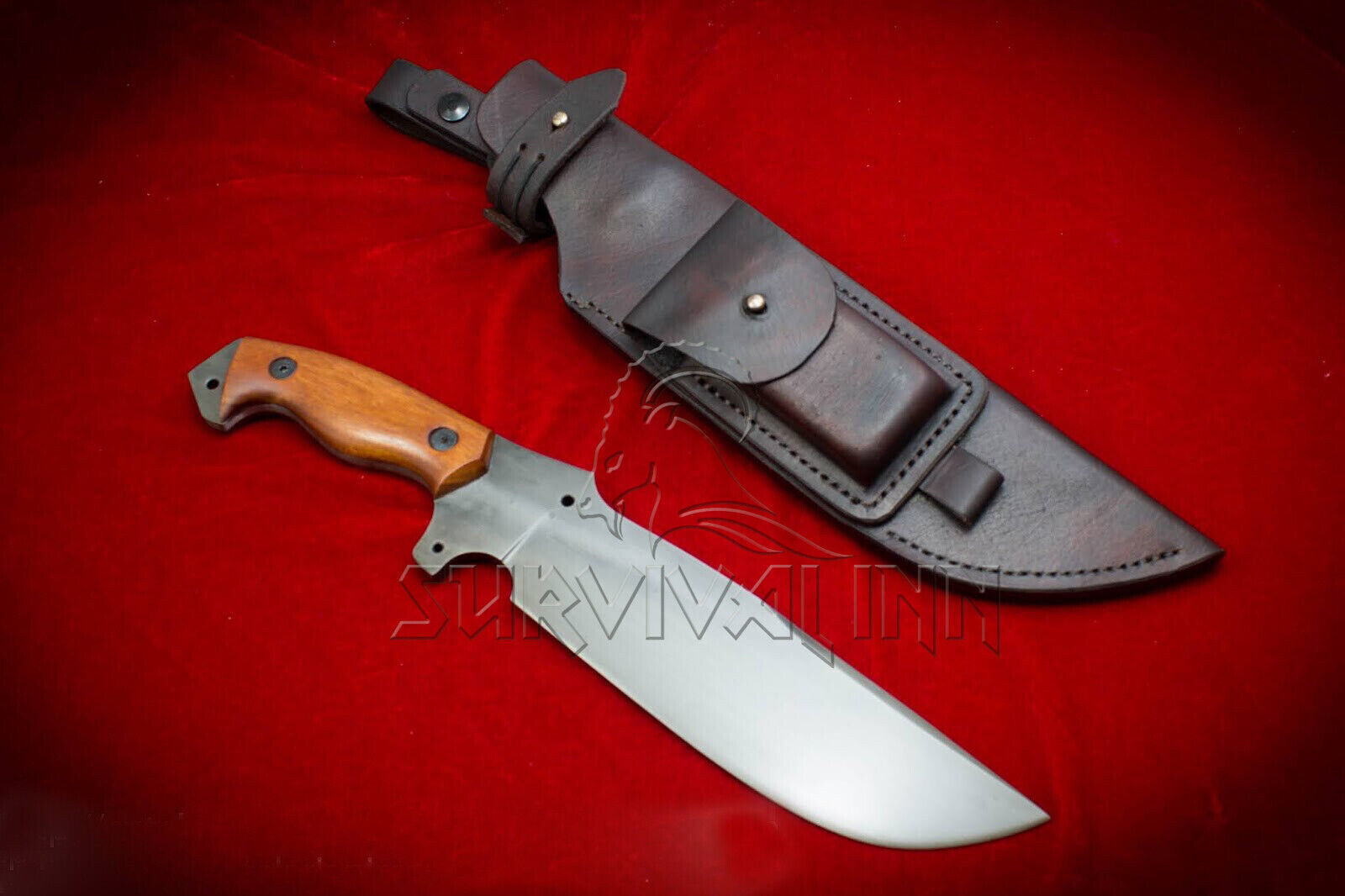 Custom D2 Steel Tactical Bowie Hunting Knife