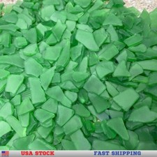 Small Kelly Green Emerald Sea Glass Tumbled Ocean Glass Free Shipping