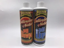 Fox Farm Cultivation Nation pH Down and pH Up Set of Two 16oz Pint Bottles