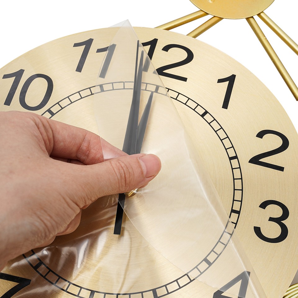 Luxury Peacock 8.26Inch Wall Clock 3D Metal Big Watch Art Decoration